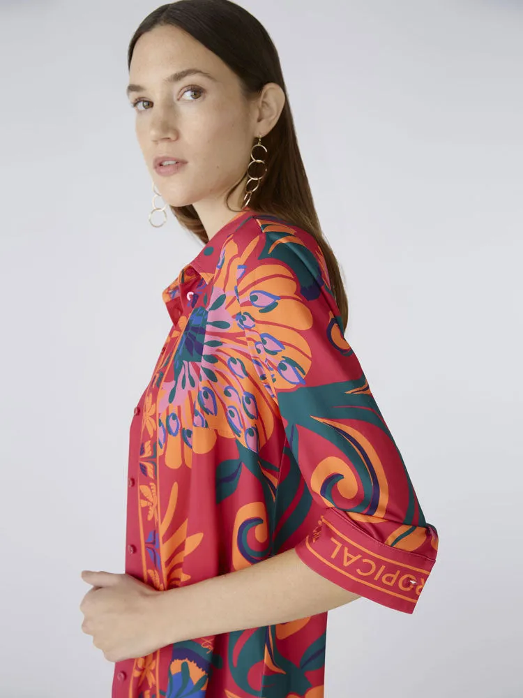 Oui Shirt Pink & Orange