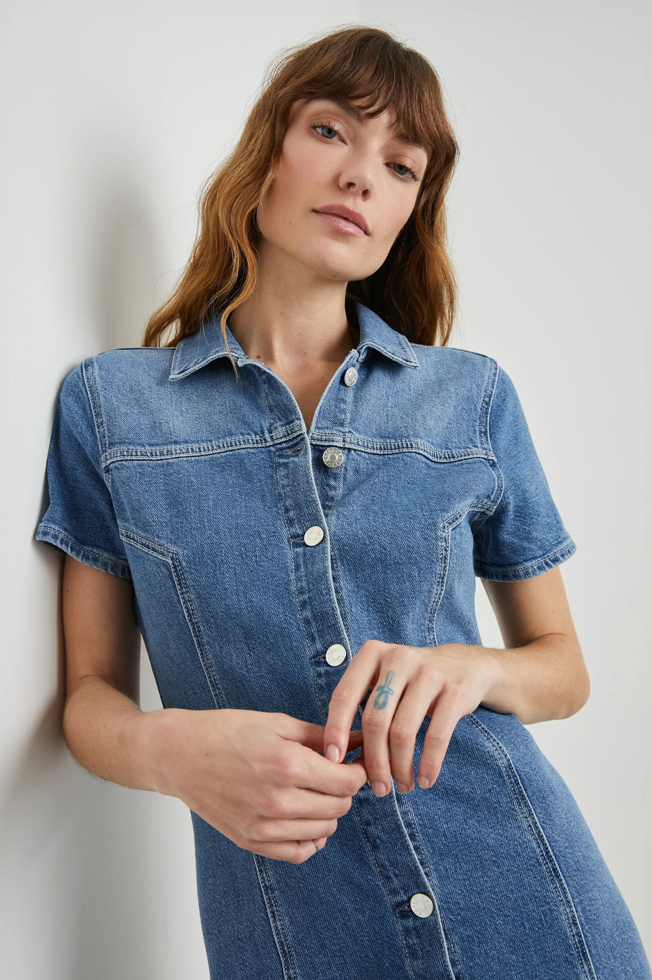 PASADENA DRESS - CADET BLUE Rails