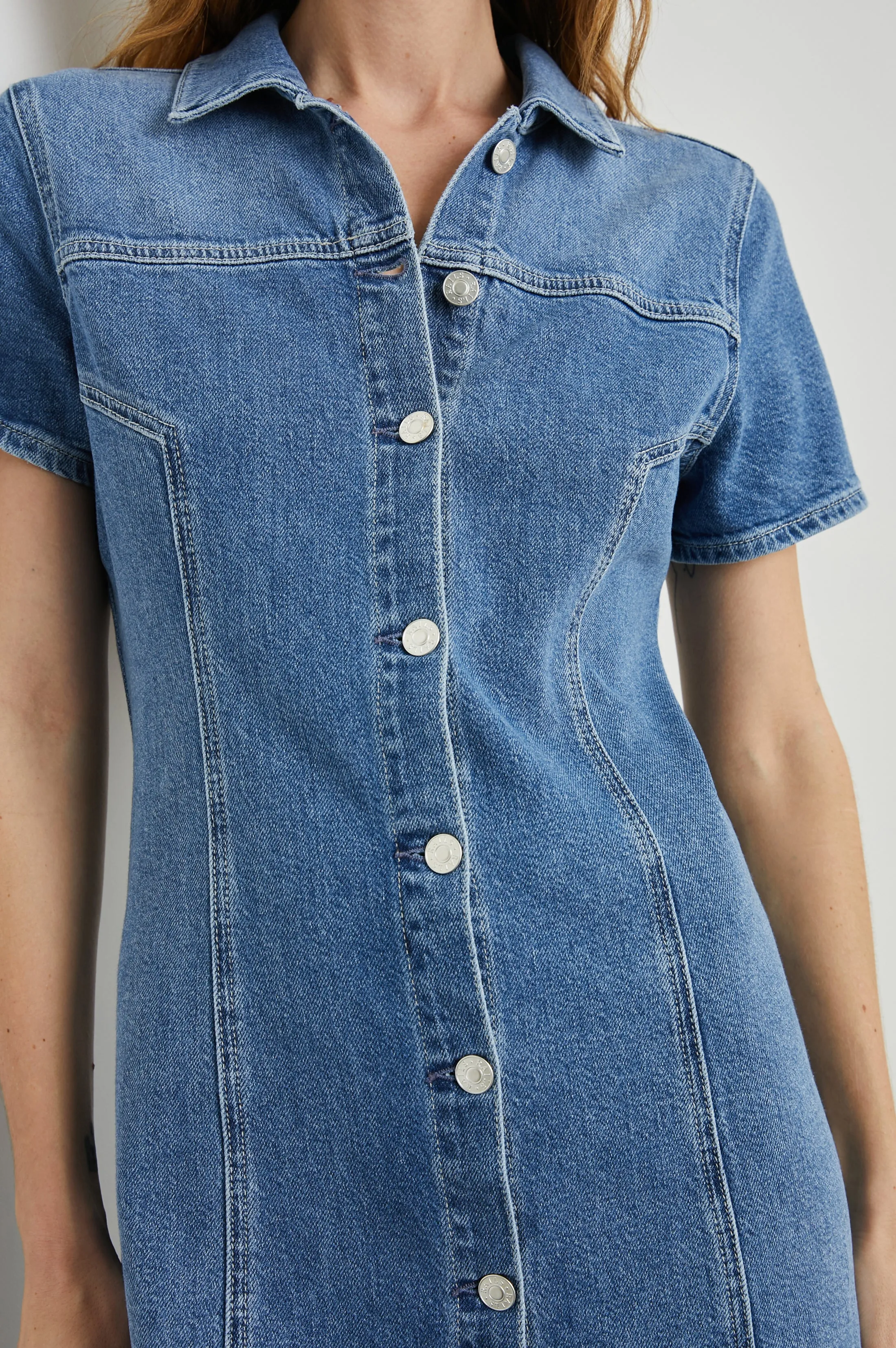 PASADENA DRESS - CADET BLUE Rails