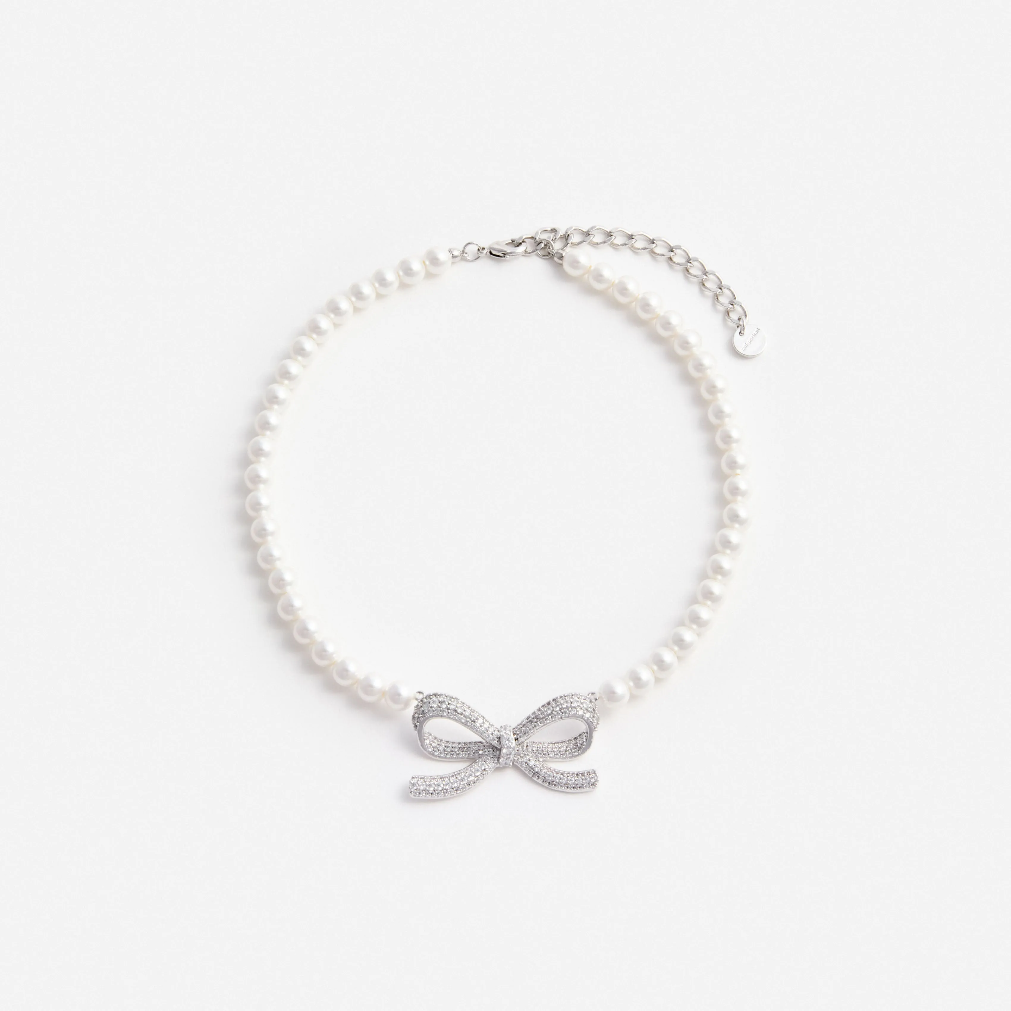 Pearl Bow Necklace Self Portrait