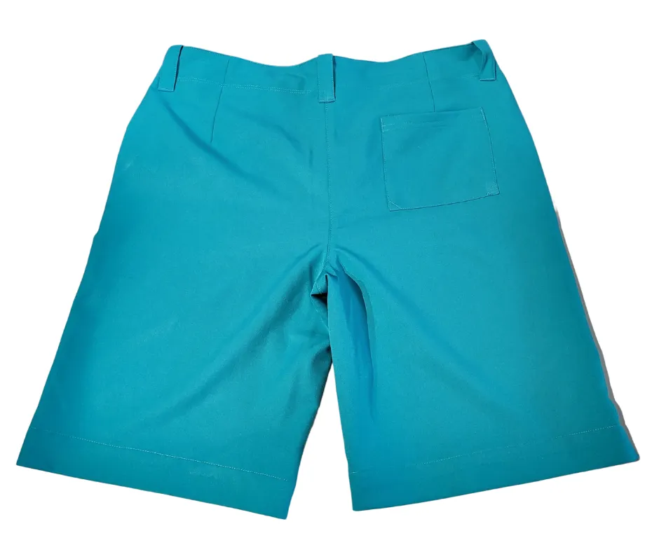 PGA Tour Teal Long Golf Shorts Size 8