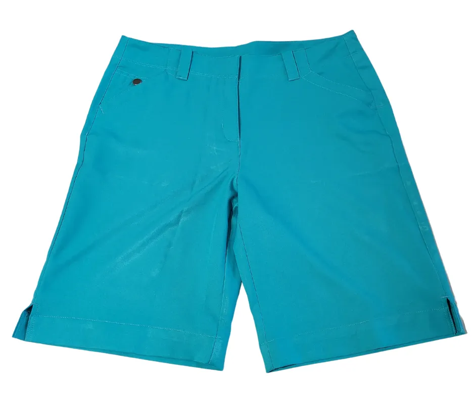 PGA Tour Teal Long Golf Shorts Size 8