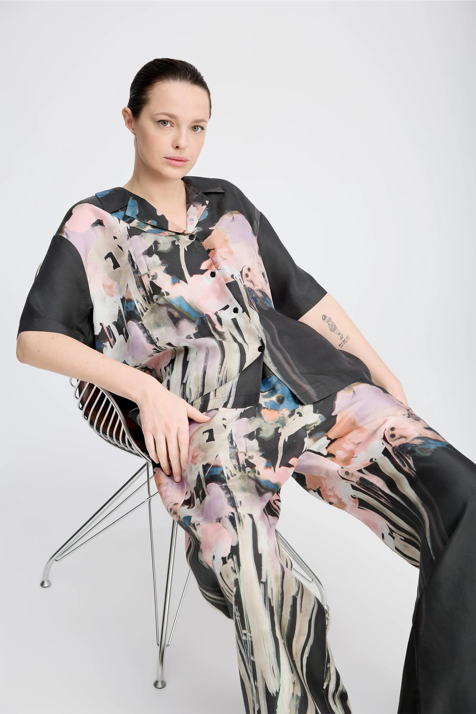 PIANE SILK - BLACK Munthe