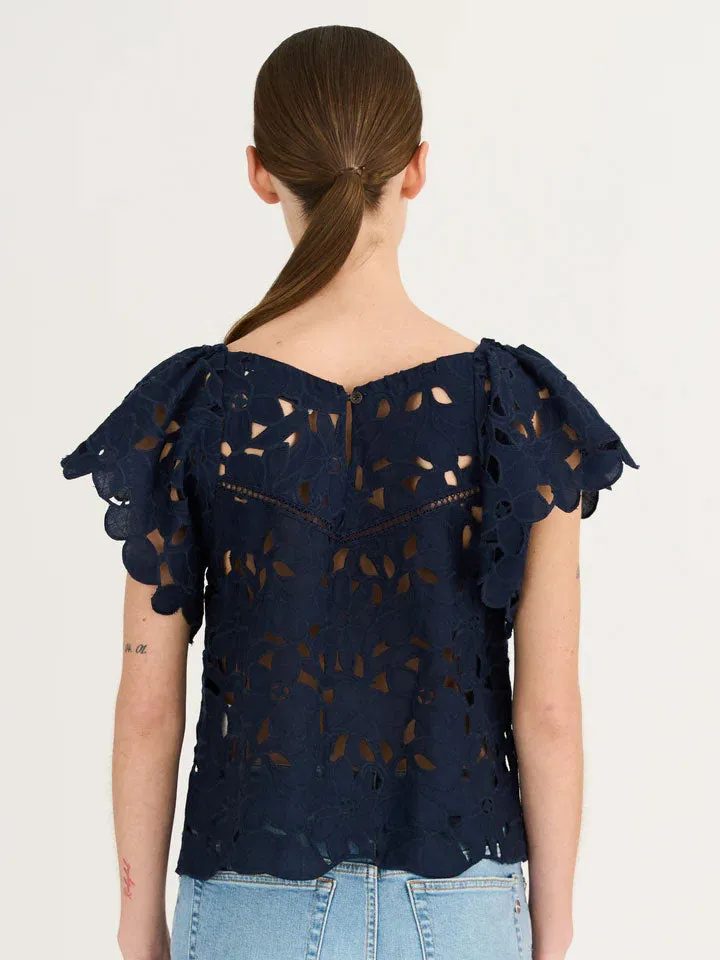 Pieszak Pina Mix Top Midnight Navy