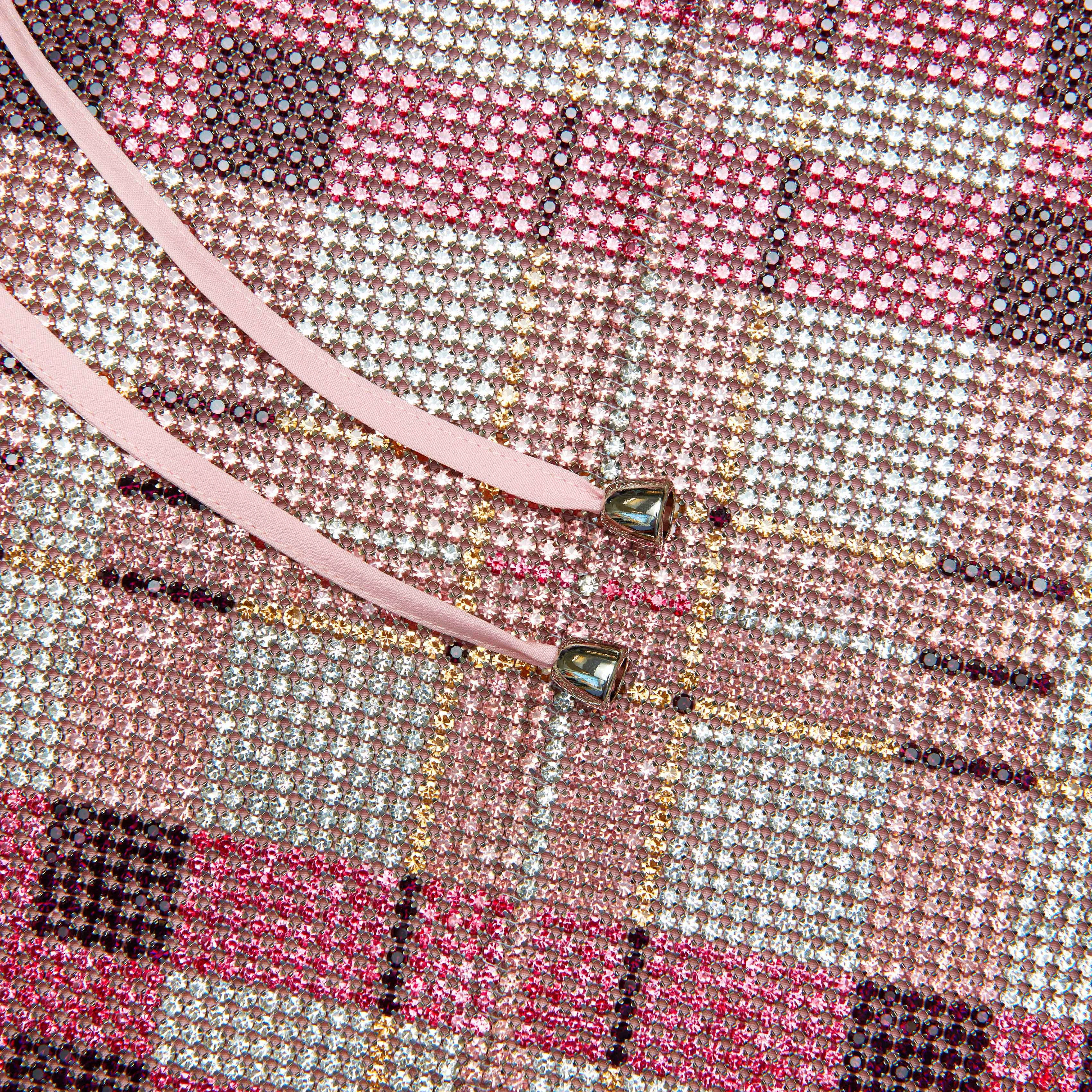 Pink Check Chainmail Top Self Portrait