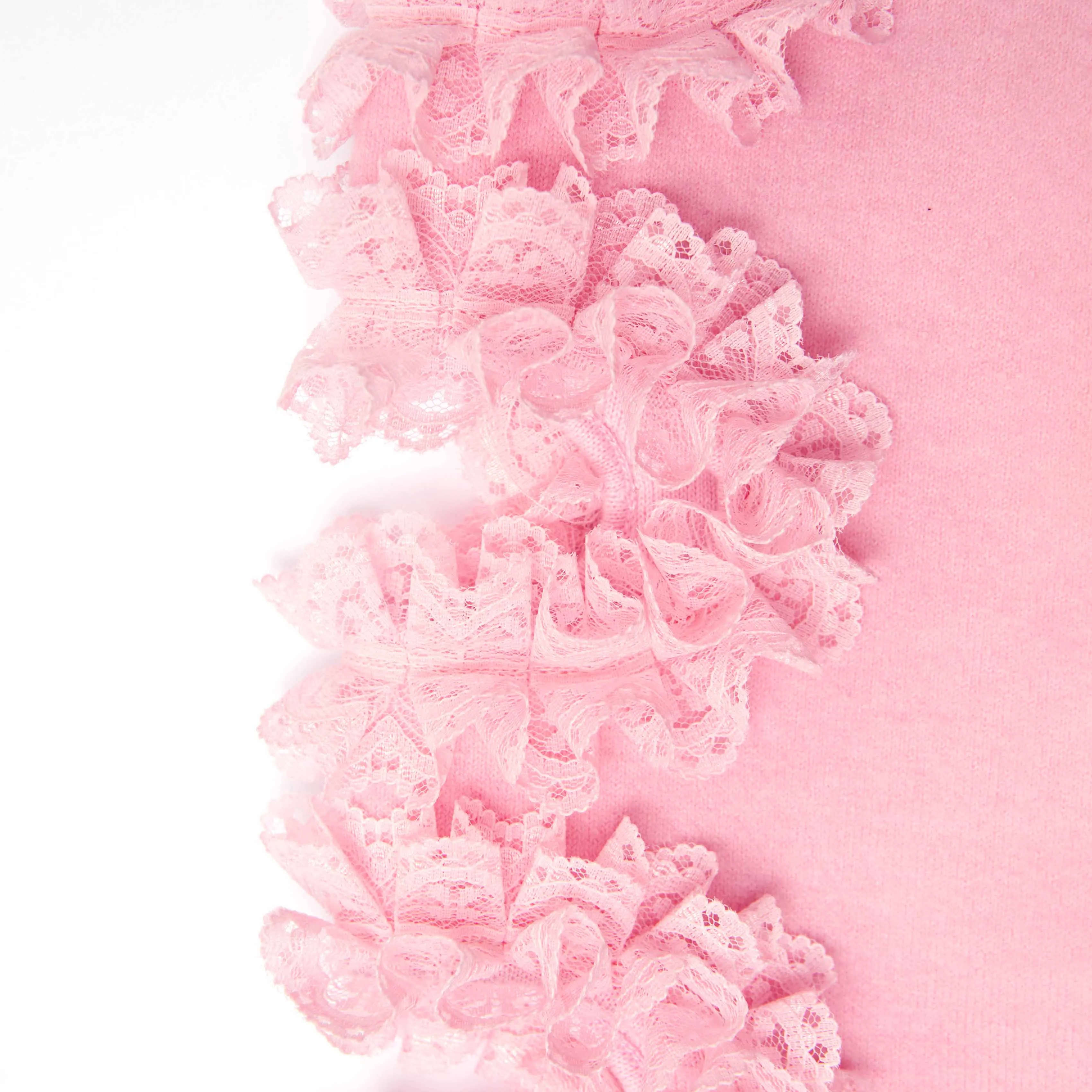 Pink Cut Out Lace Detail Cardigan Self Portrait