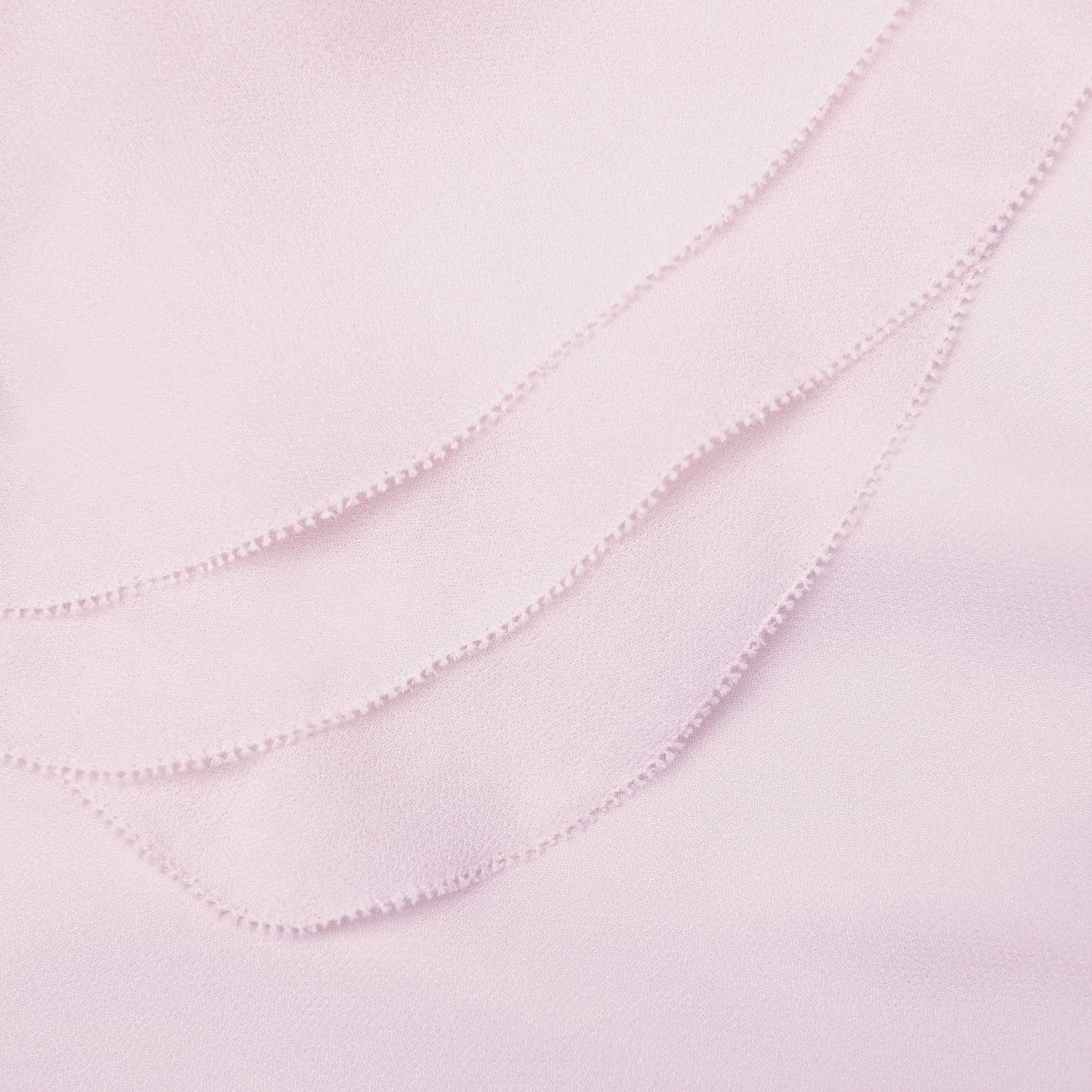 Pink Georgette Frill Midi Dress Self Portrait
