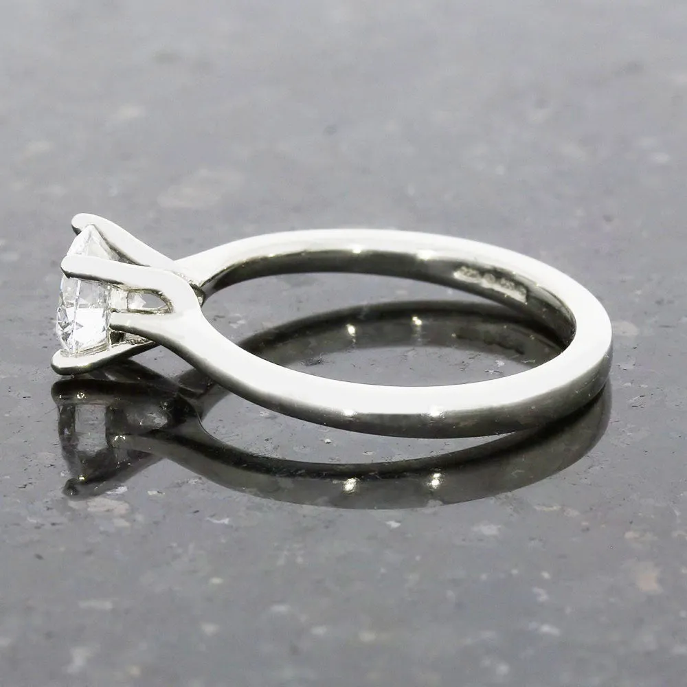 Platinum 1.00cts Lab Grown Diamond Solitaire Ring