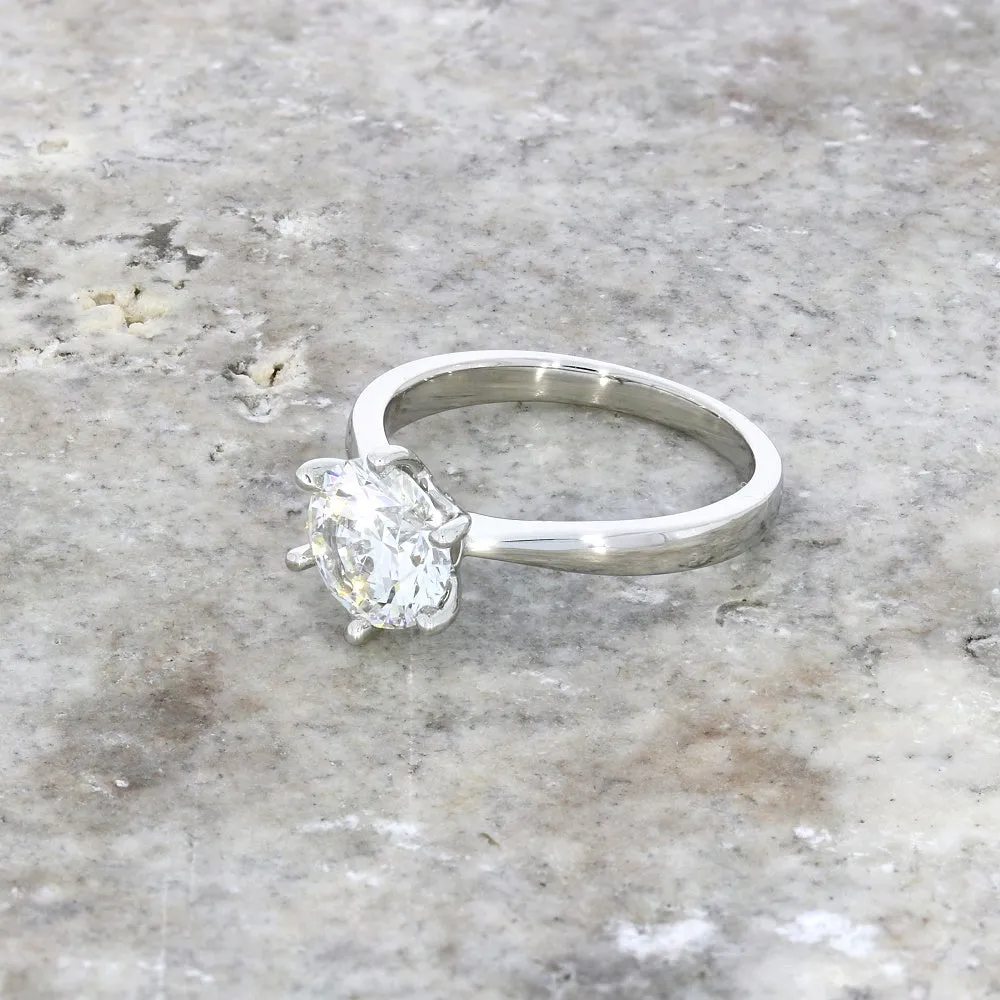 Platinum 1.80ct Brilliant Cut Lab Grown Diamond Solitaire Ring D VS2