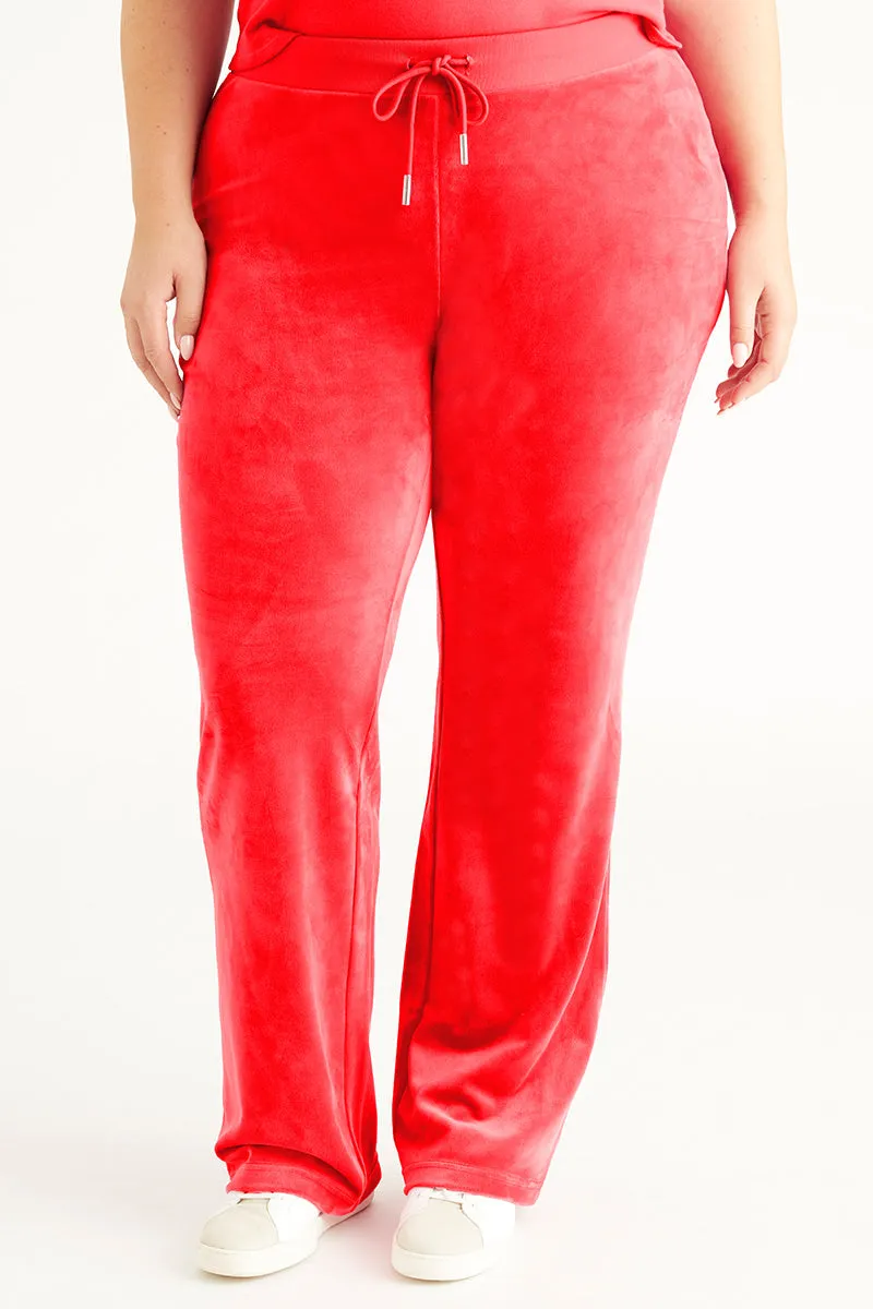 Plus-Size OG Big Bling Velour Track Pants Juicy Couture