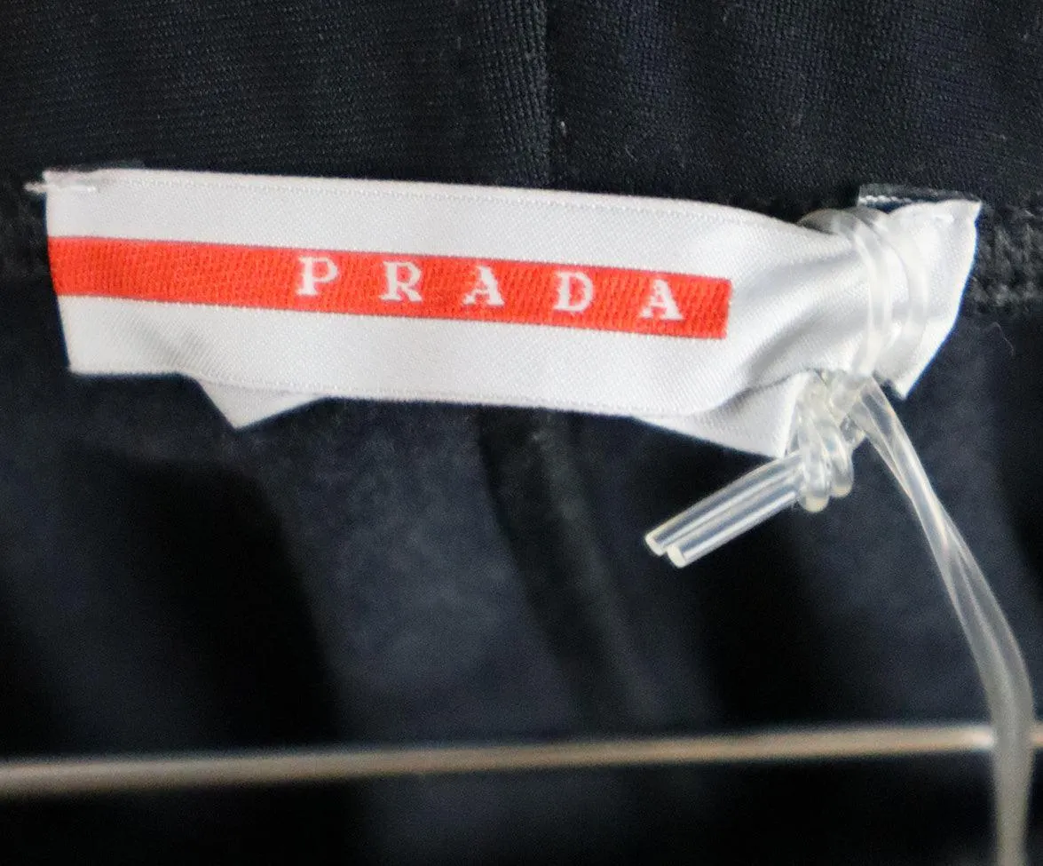 Prada Sport Black Flannel Lining Pants sz 8