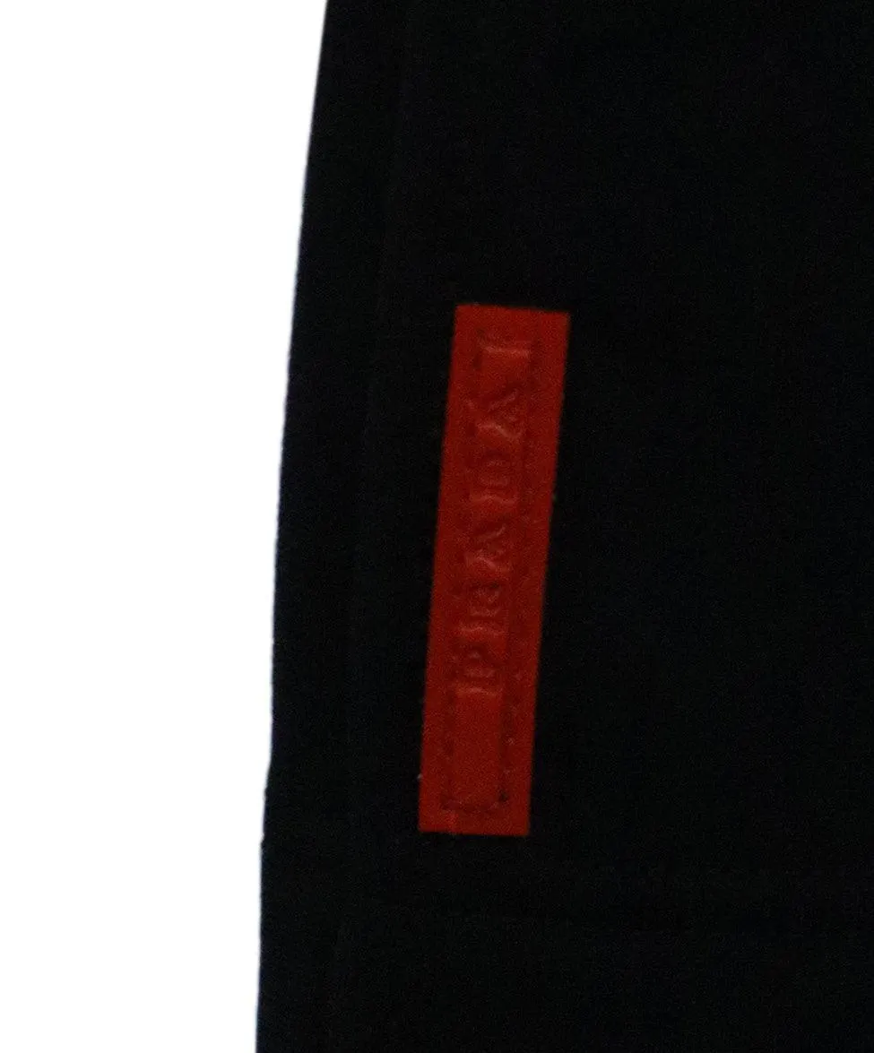 Prada Sport Black Flannel Lining Pants sz 8