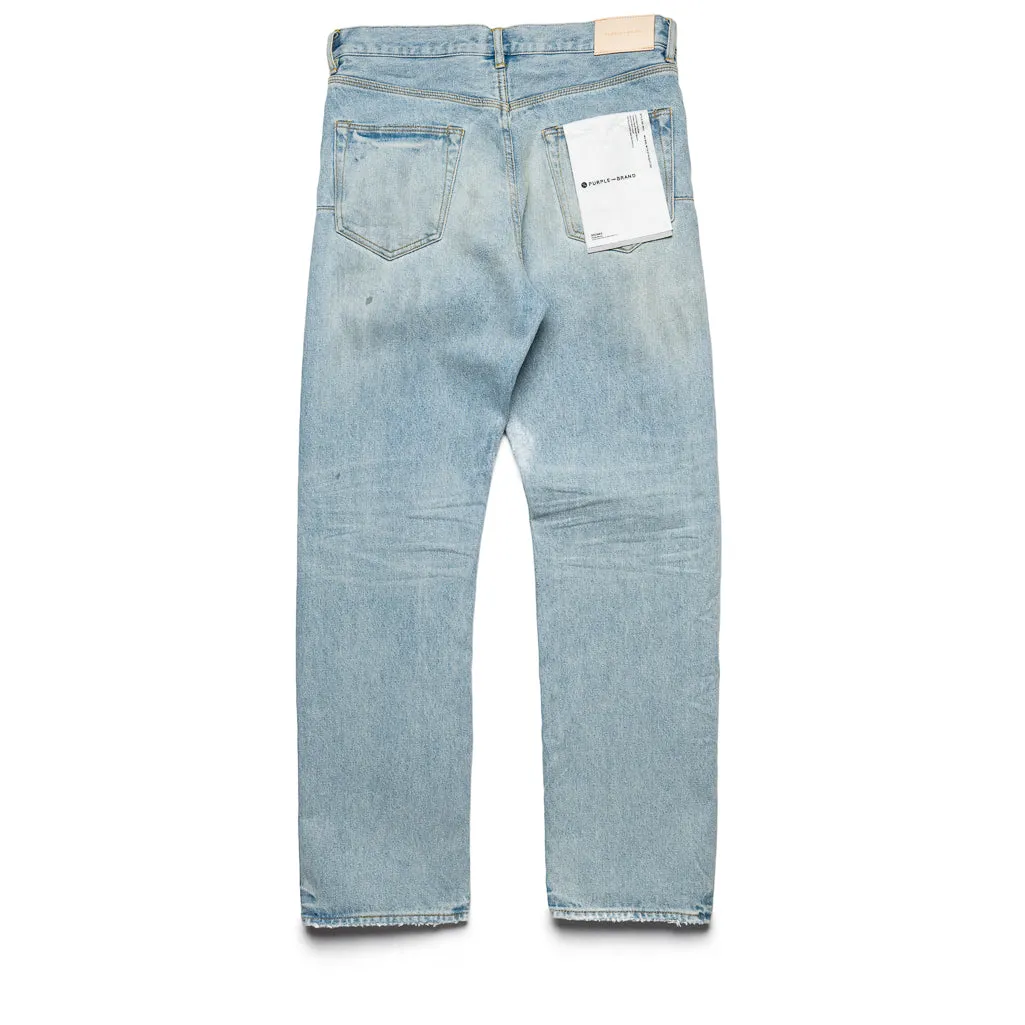 Purple Brand Mechanic Dirty Mid Rise Straight Leg Jean - Indigo