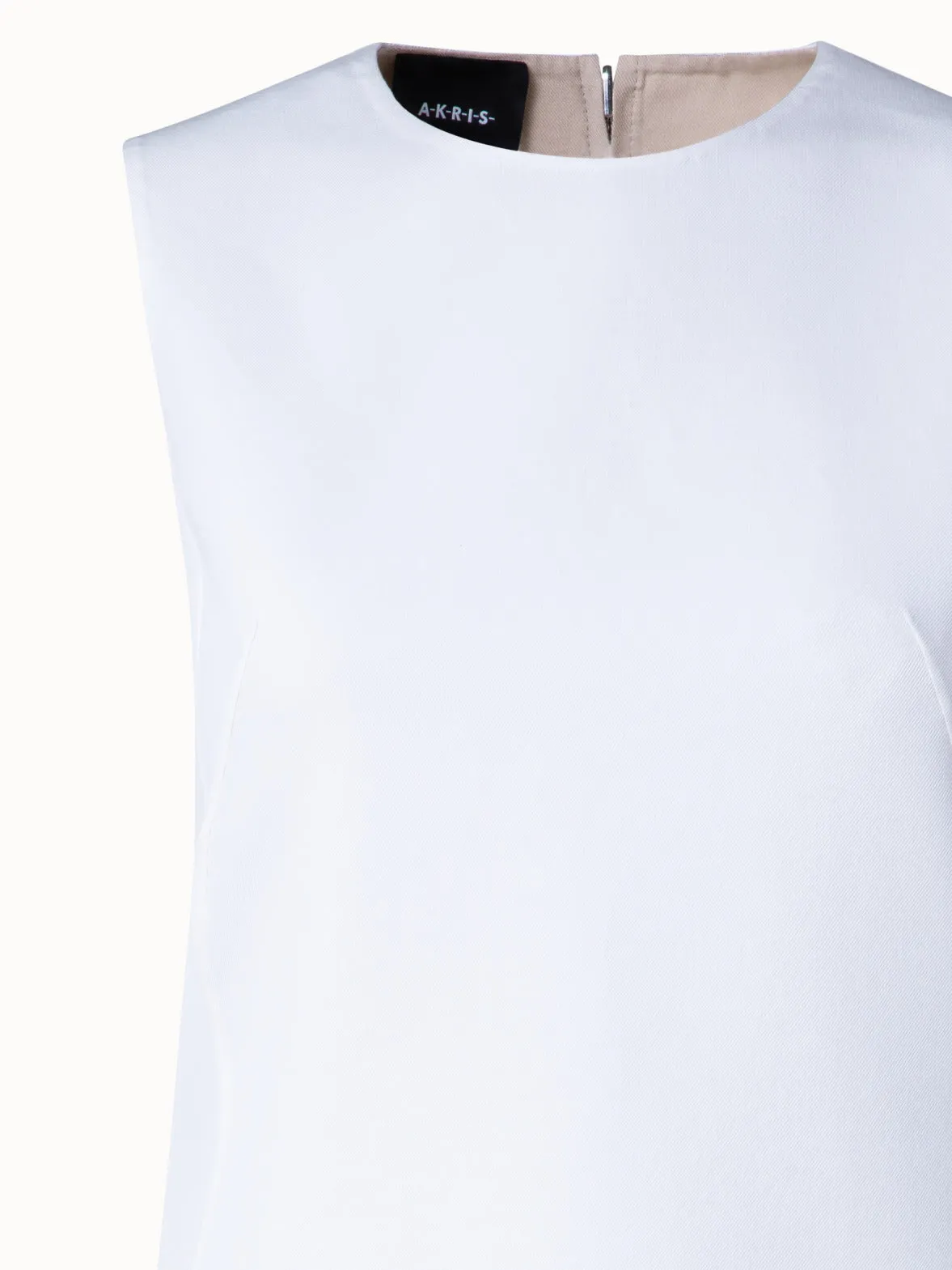Reversible Cotton Double-Face Sheath Dress 