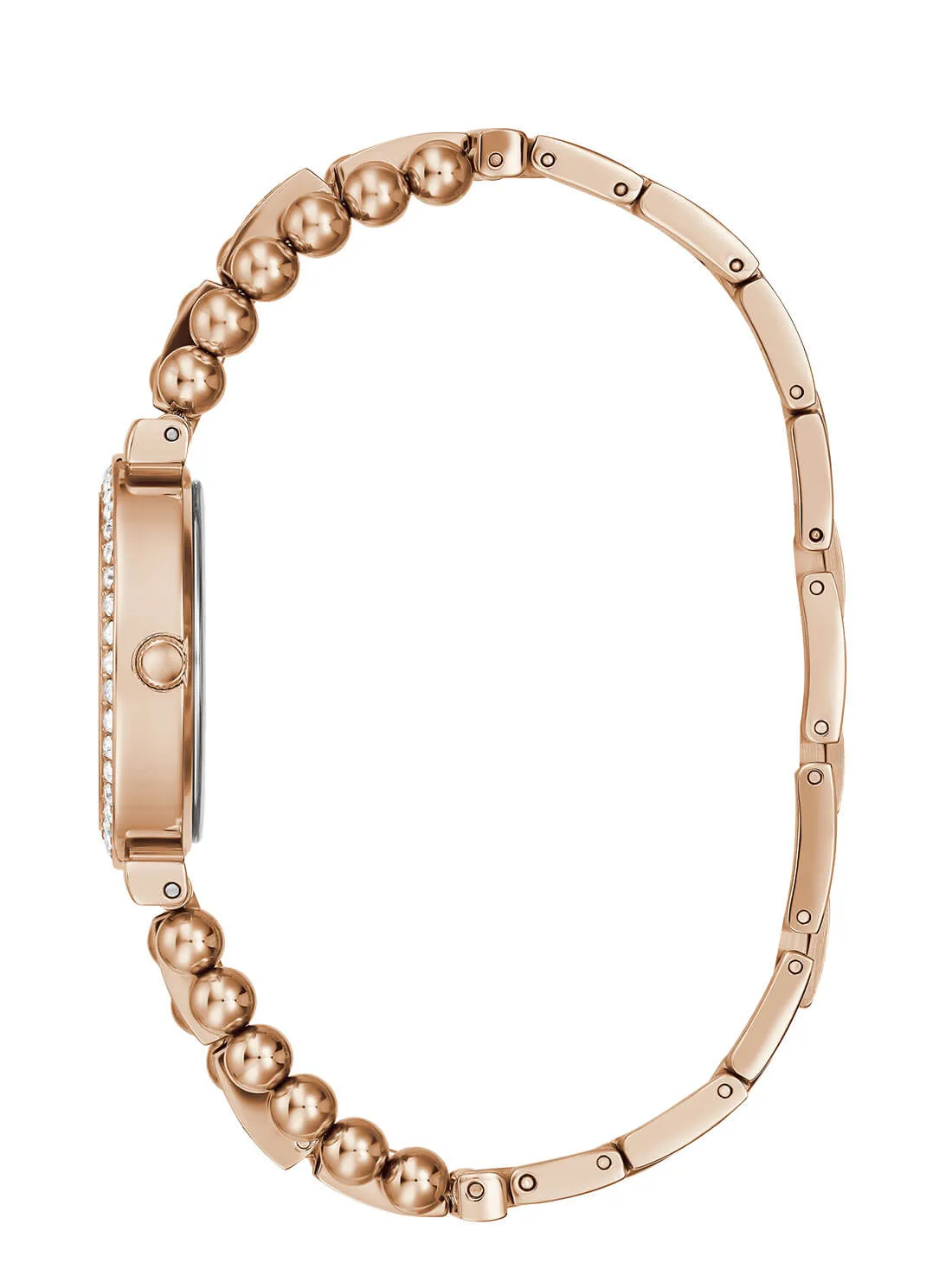 Rose Gold Beaded Glitz Gala Watch Guess