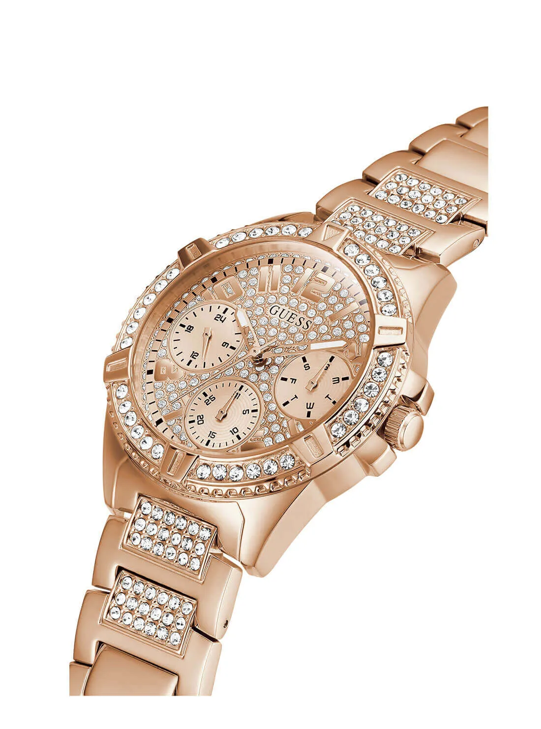 Rose Gold Glitz Lady Fontier Watch Guess