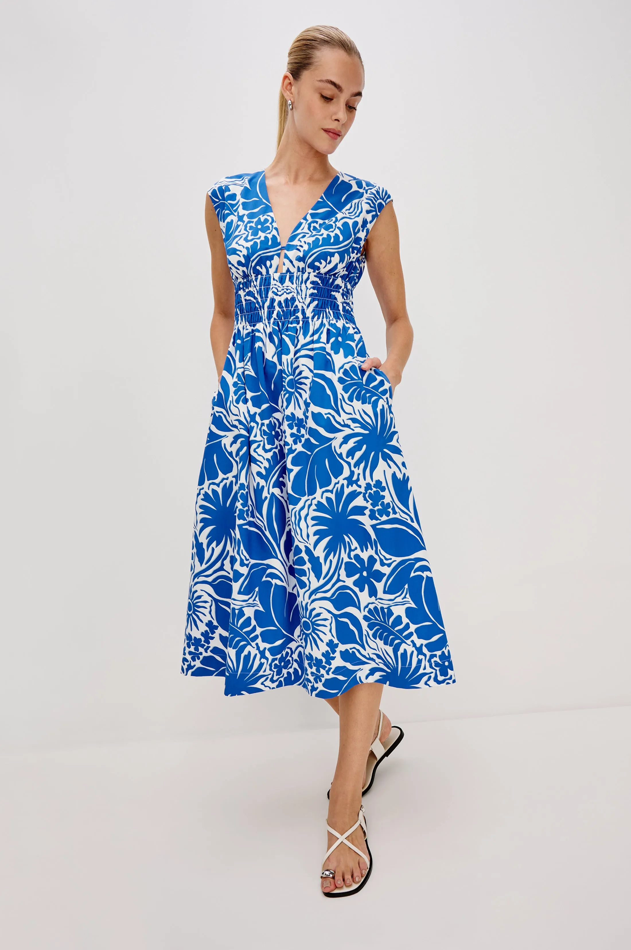 ROXANNE DRESS - BLUE RIVIERA Rails
