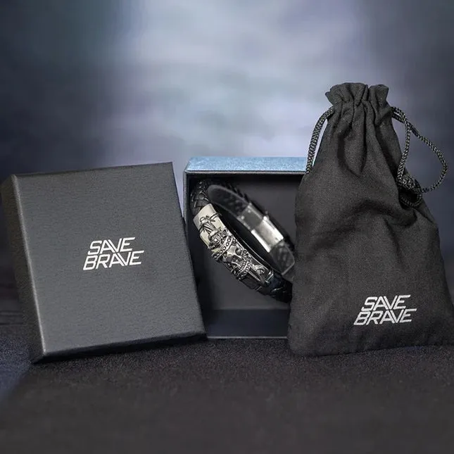 Save Brave Stainless Steel Mens Bracelet SBB-JASON-21