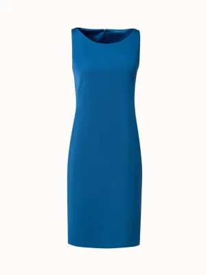 Sheath Dress in Silk Crêpe Stretch 