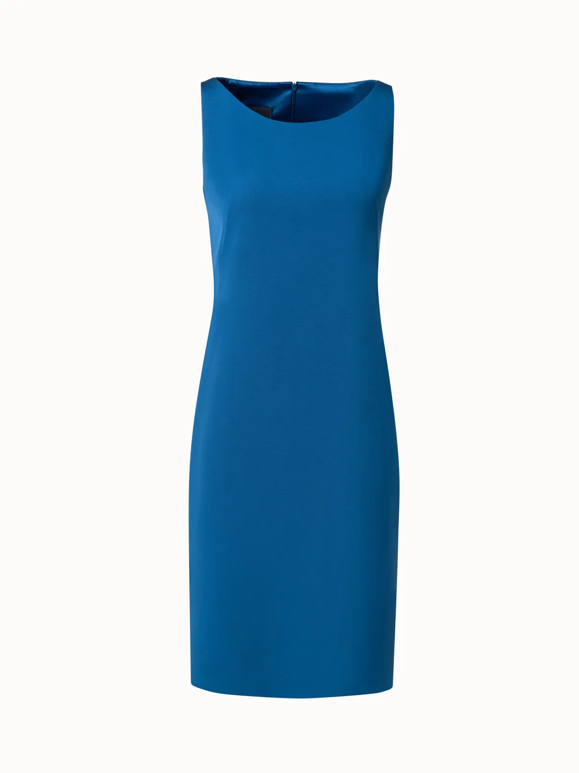 Sheath Dress in Silk Crêpe Stretch 