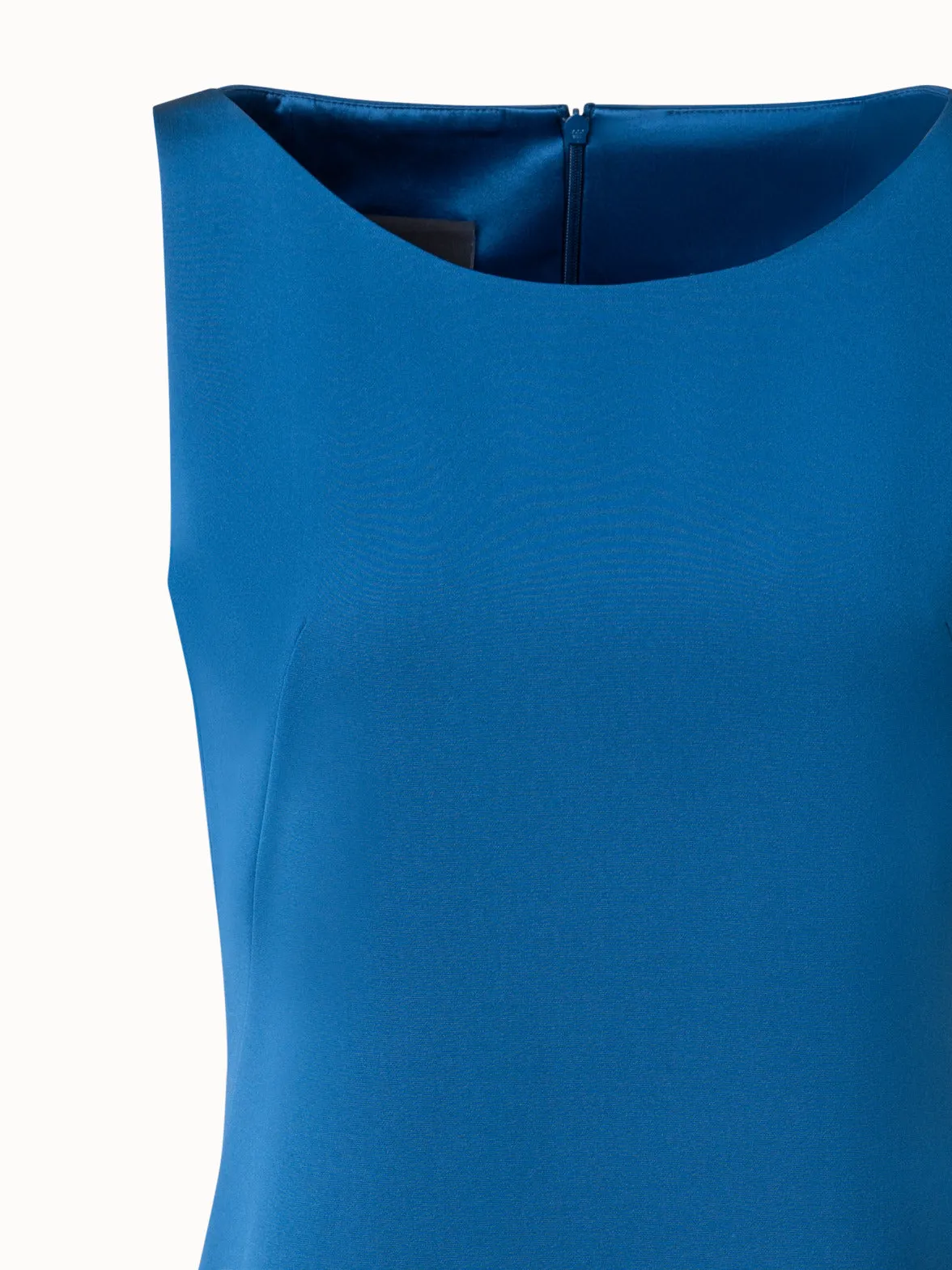 Sheath Dress in Silk Crêpe Stretch 