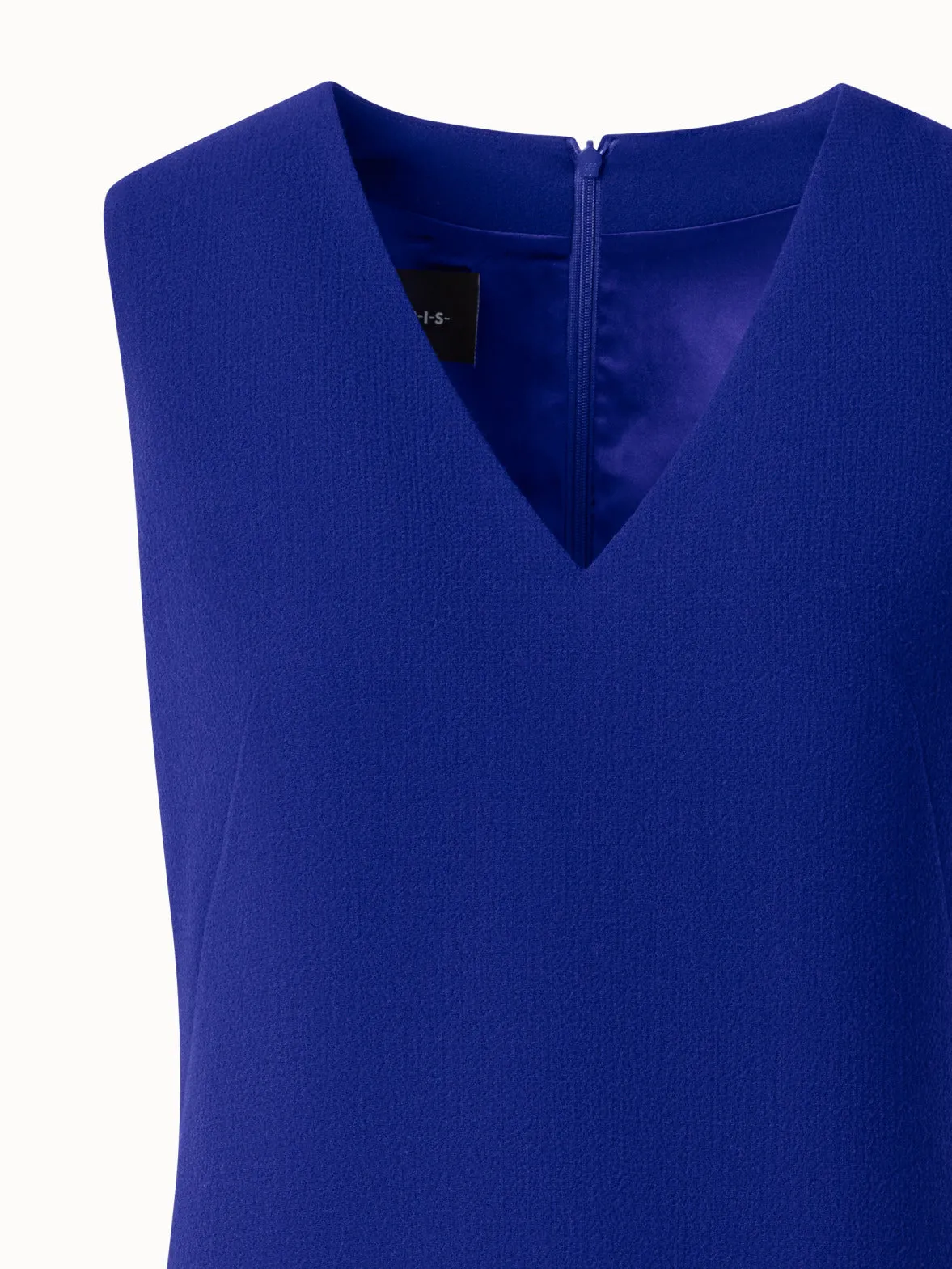 Sheath Dress in Wool Crêpe Double-Face 