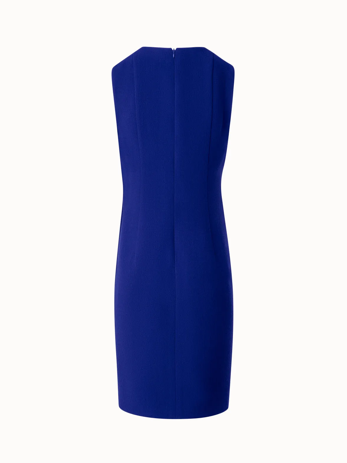 Sheath Dress in Wool Crêpe Double-Face 
