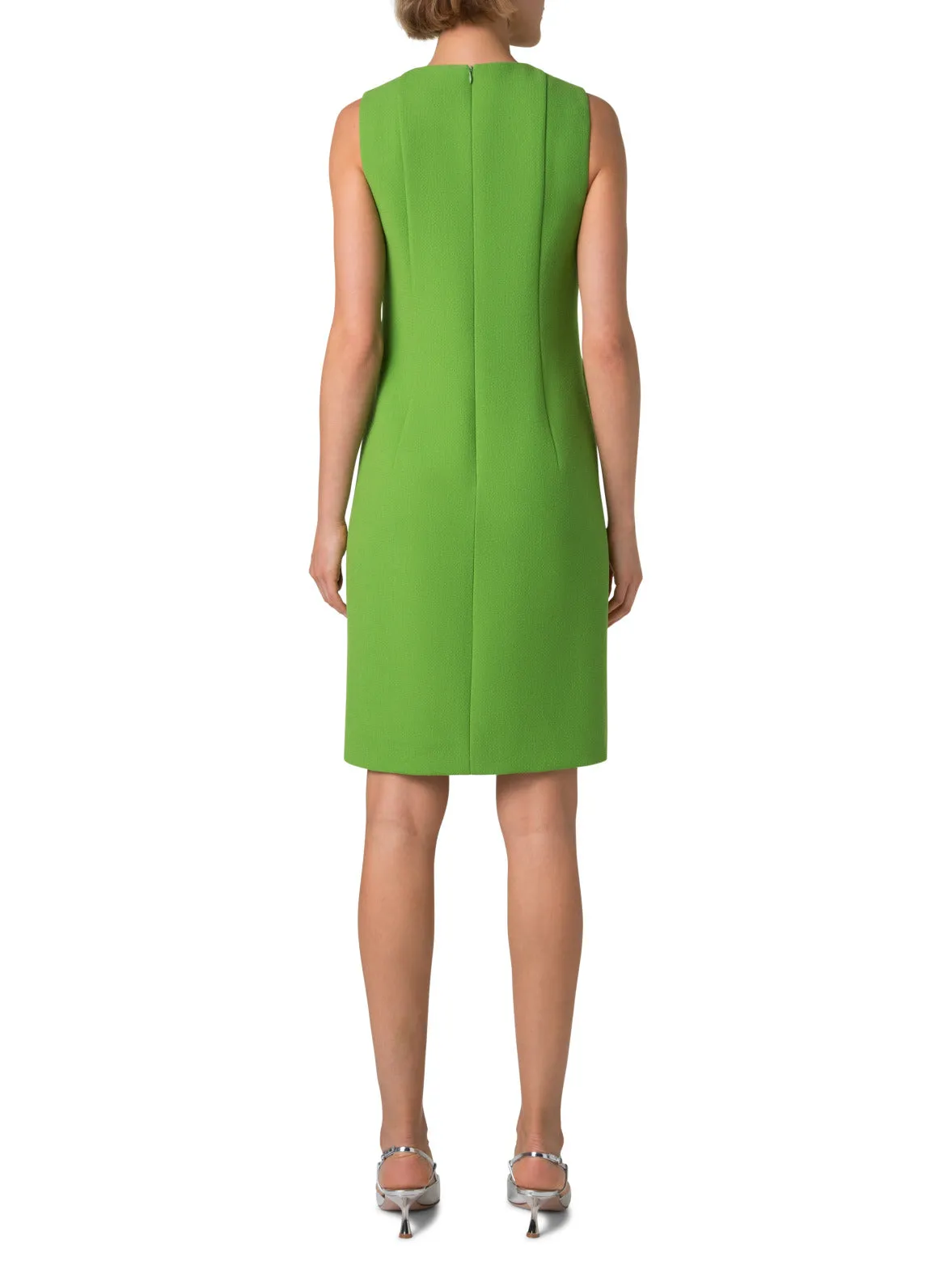 Sheath Dress in Wool Double-Face 