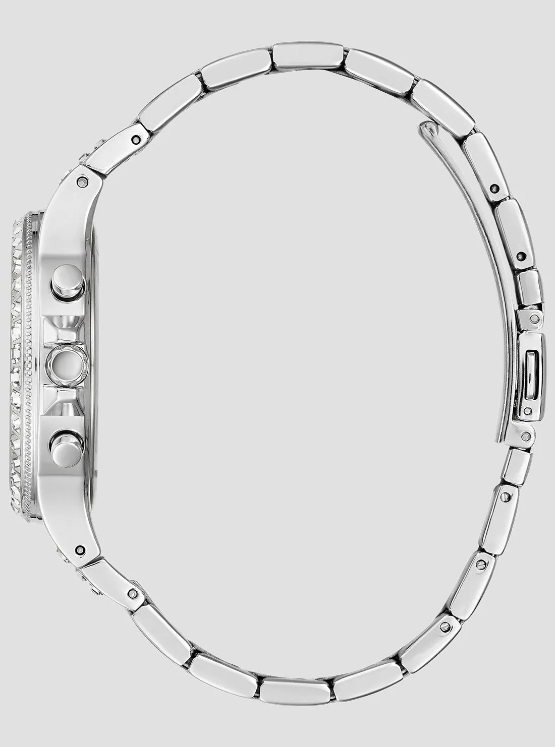 Silver Crystal Moonlight Watch Guess