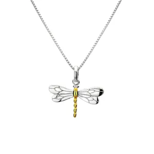 Silver Origins Dragonfly Pendant with Chain