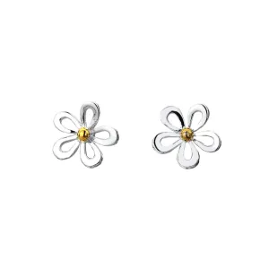 Silver Origins Summer Daisy Stud Earrings
