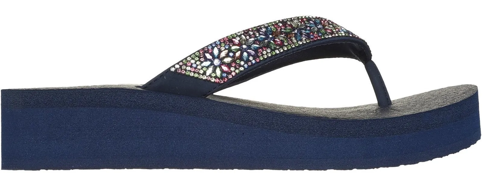 Skechers 119638 Vinyasa Wild Daisies Womens Toe Post Sandal