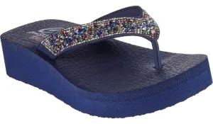 Skechers 119638 Vinyasa Wild Daisies Womens Toe Post Sandal