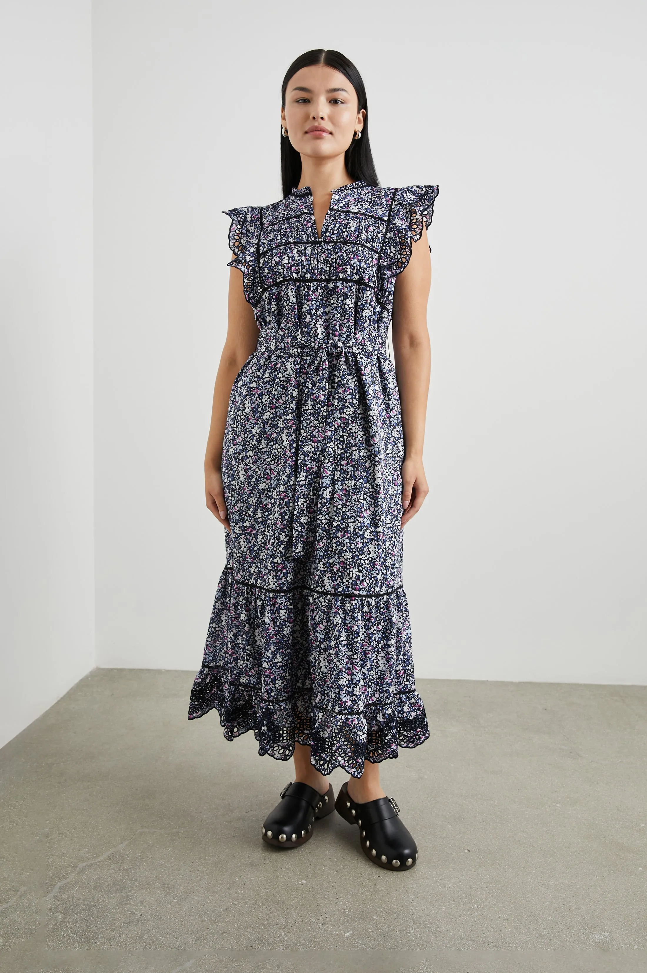 SOFIE DRESS - MIDNIGHT HYACINTH Rails