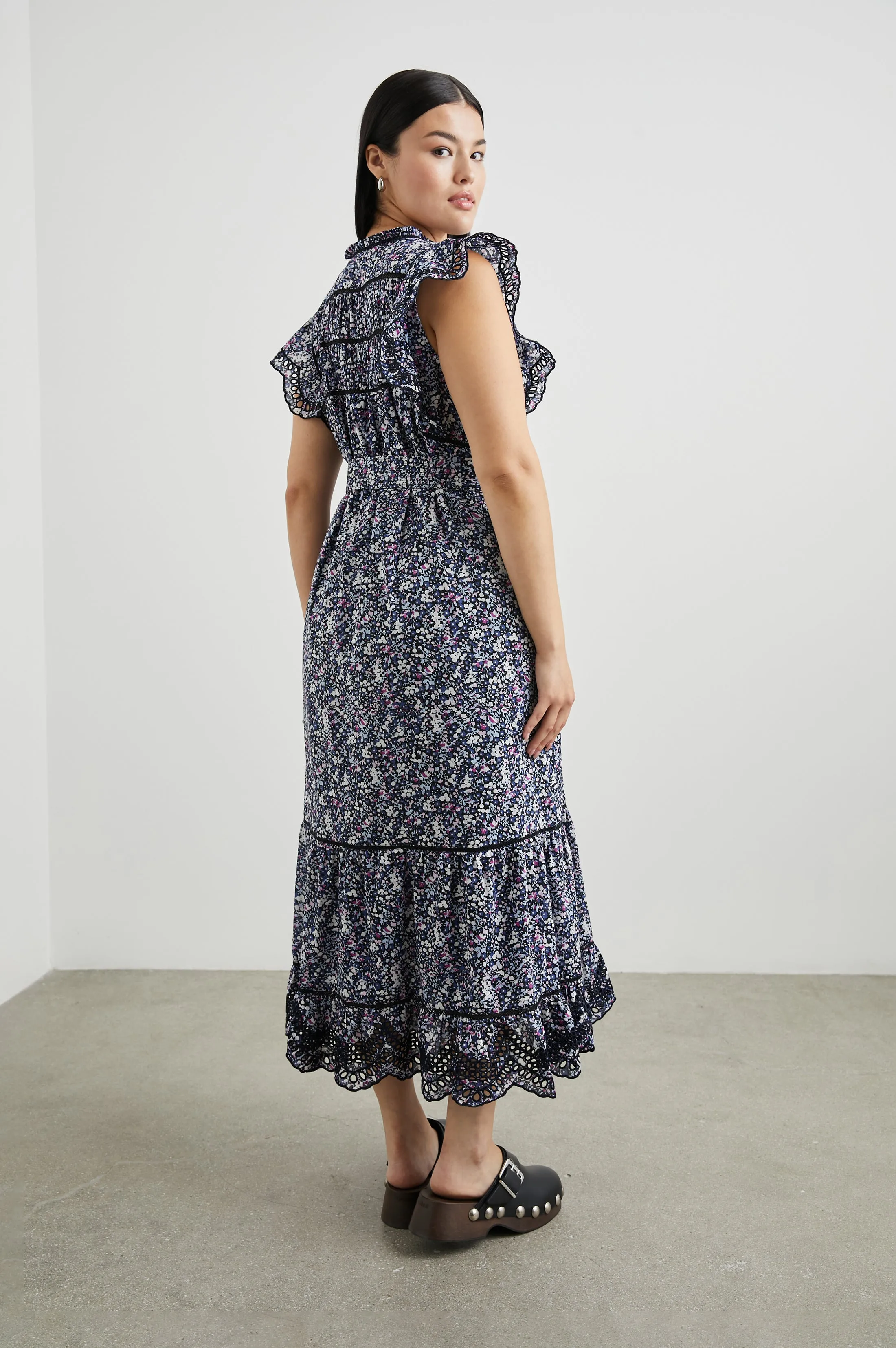 SOFIE DRESS - MIDNIGHT HYACINTH Rails