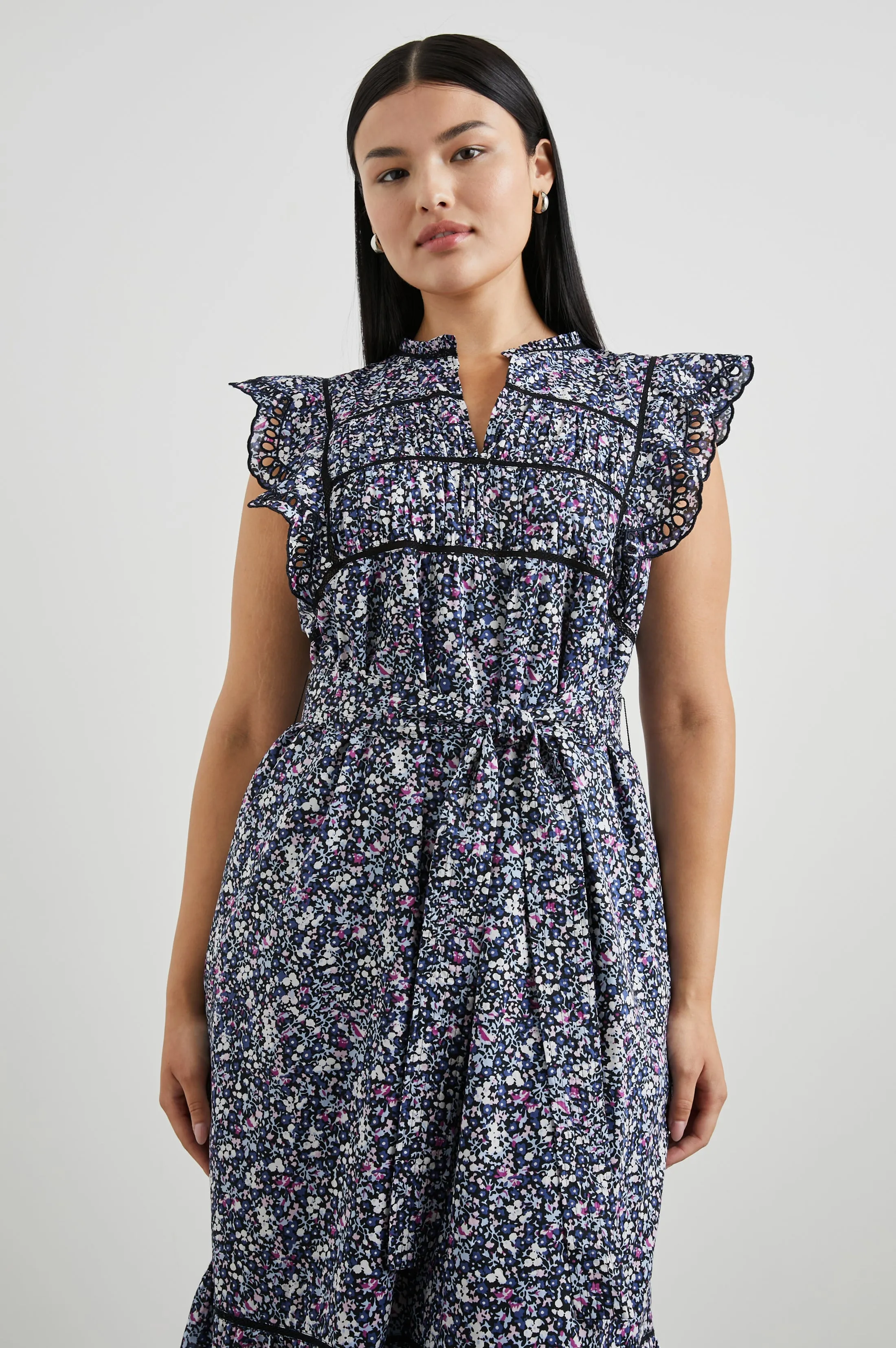 SOFIE DRESS - MIDNIGHT HYACINTH Rails