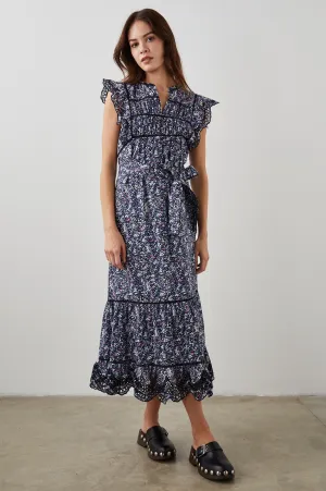 SOFIE DRESS - MIDNIGHT HYACINTH Rails