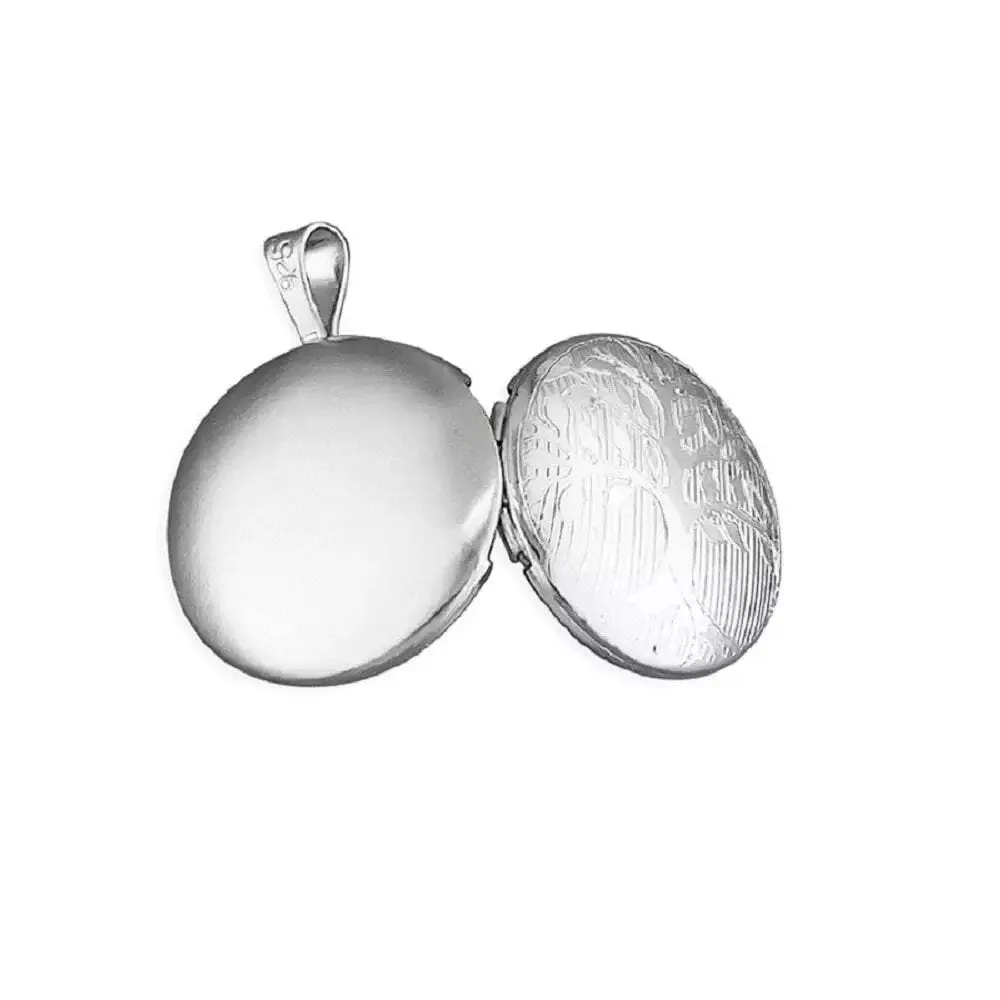 Sterling Silver Ladies Tree Of Life Locket and Chain