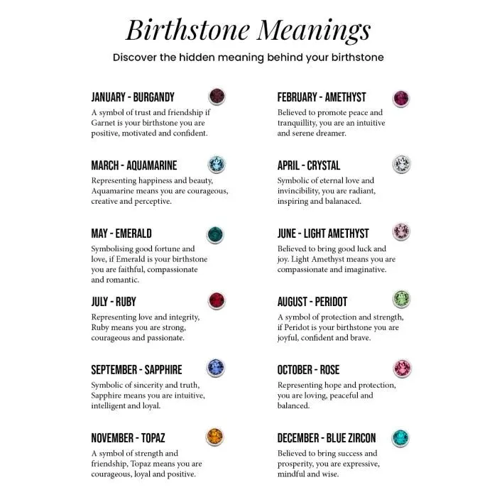 Sterling Silver November Birthstone Necklace P4600