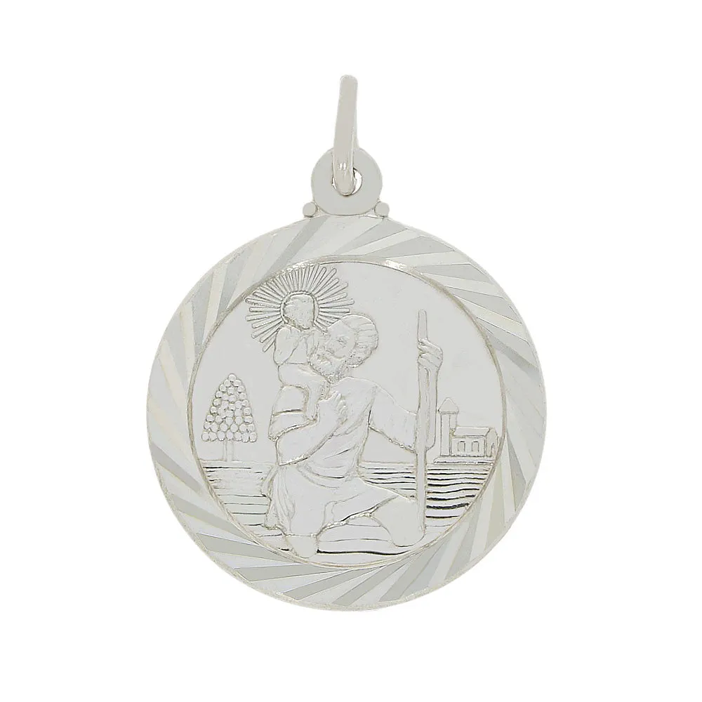 Sterling Silver St Christopher Pendant