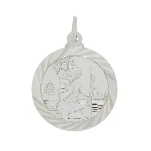 Sterling Silver St Christopher Pendant