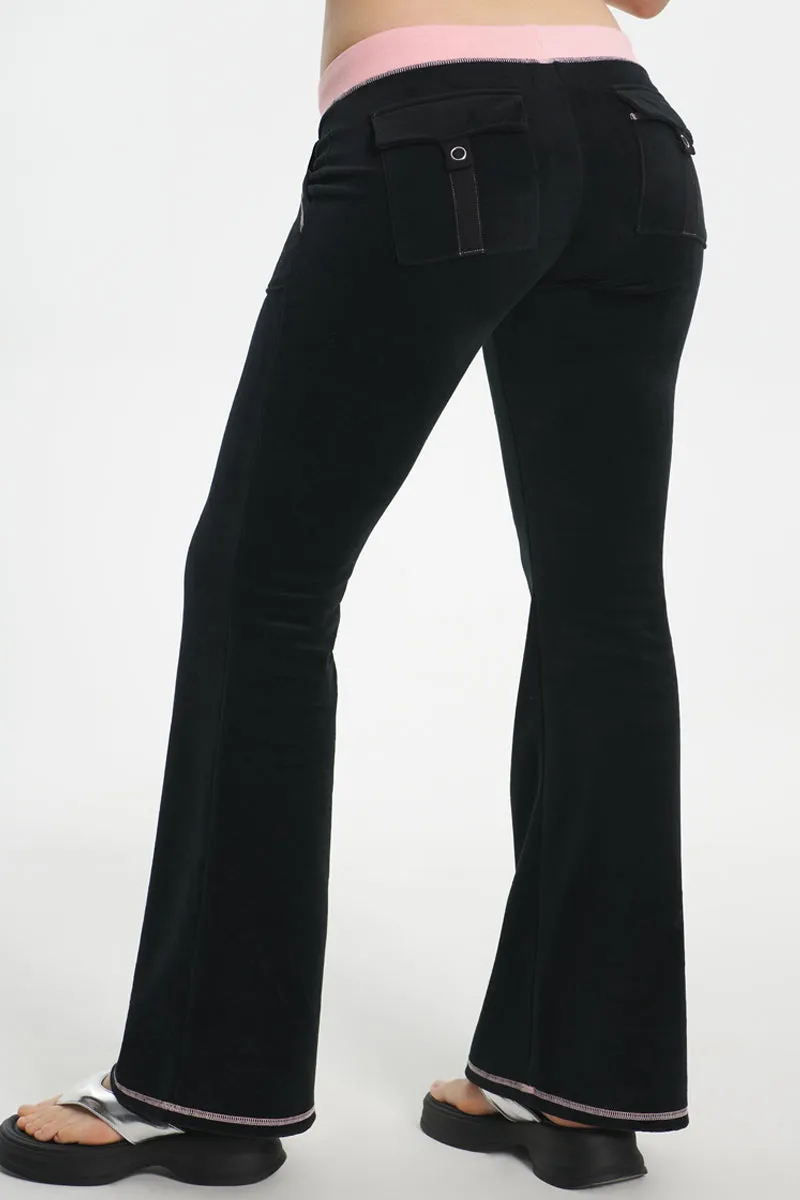 Sweetheart Cotton Velour Track Pants Juicy Couture
