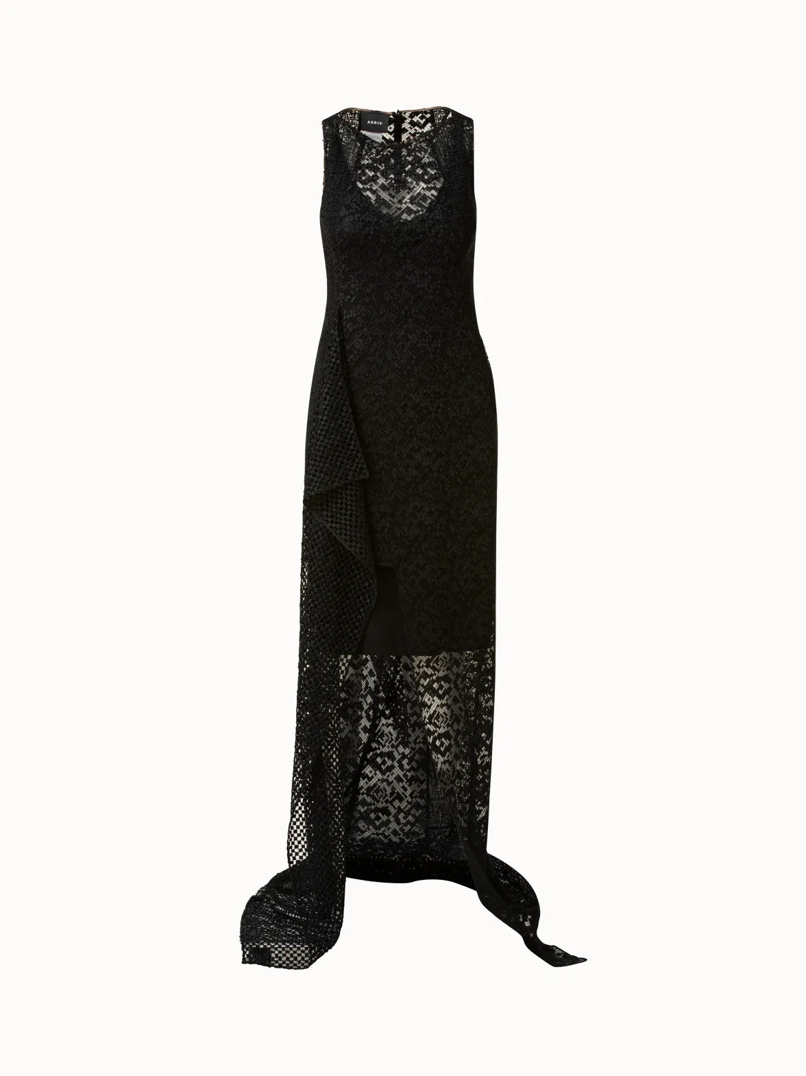 Techno Embroidery Patchwork Apron Gown 