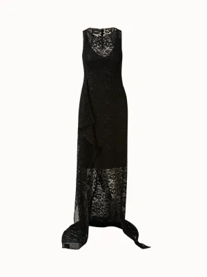 Techno Embroidery Patchwork Apron Gown 