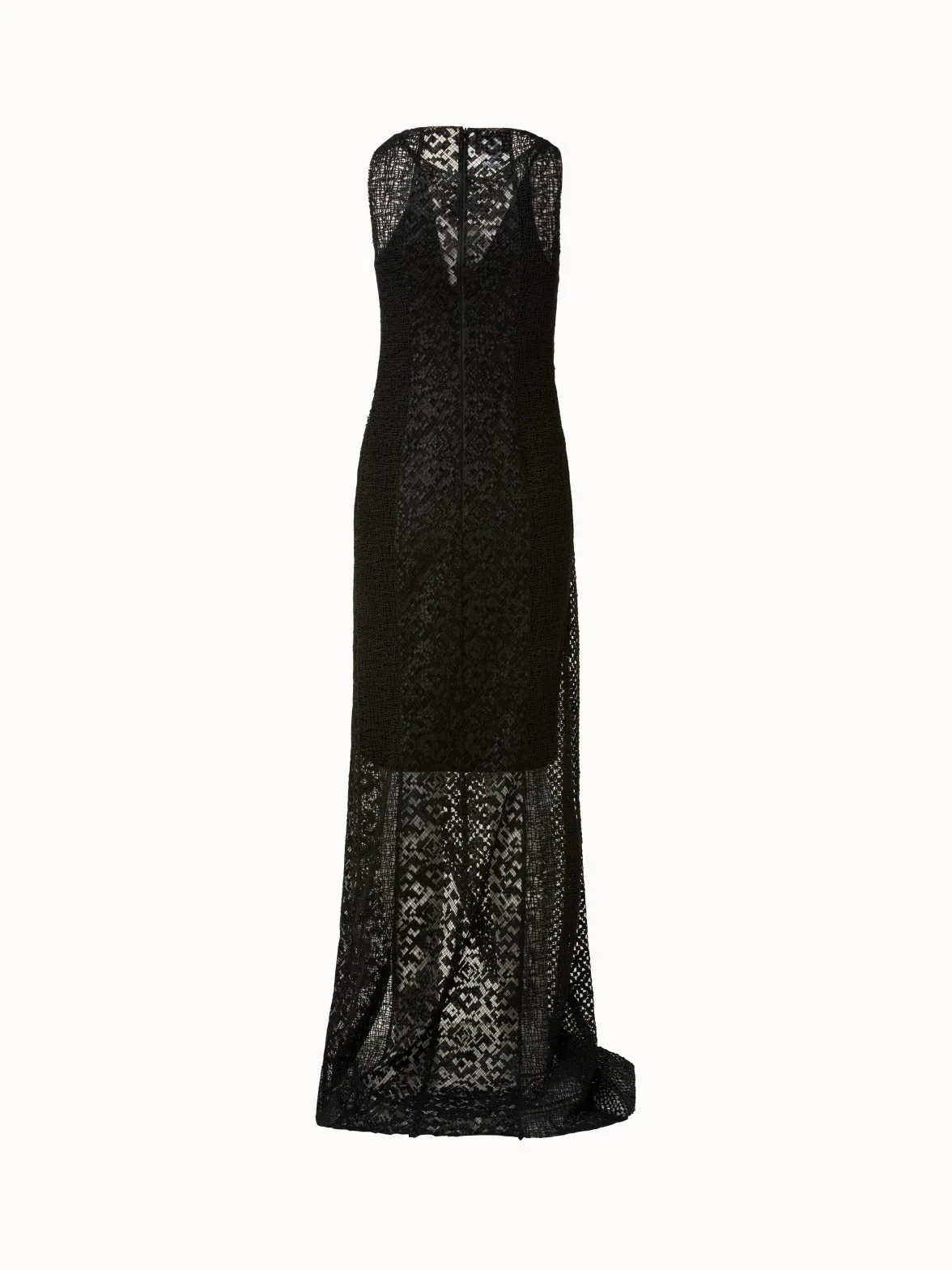 Techno Embroidery Patchwork Apron Gown 