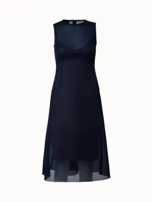 Techno Grid Midi Dress 