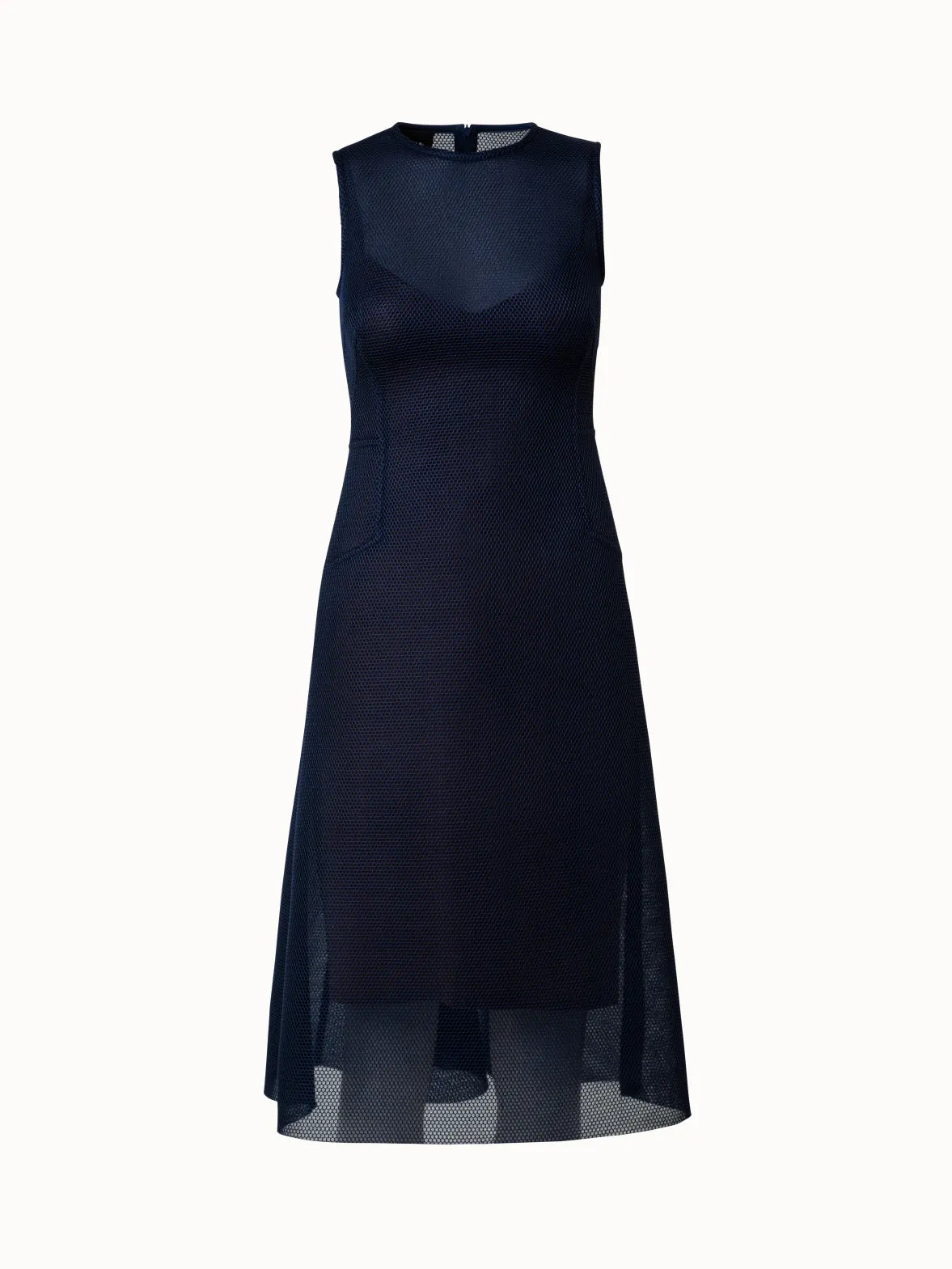 Techno Grid Midi Dress 