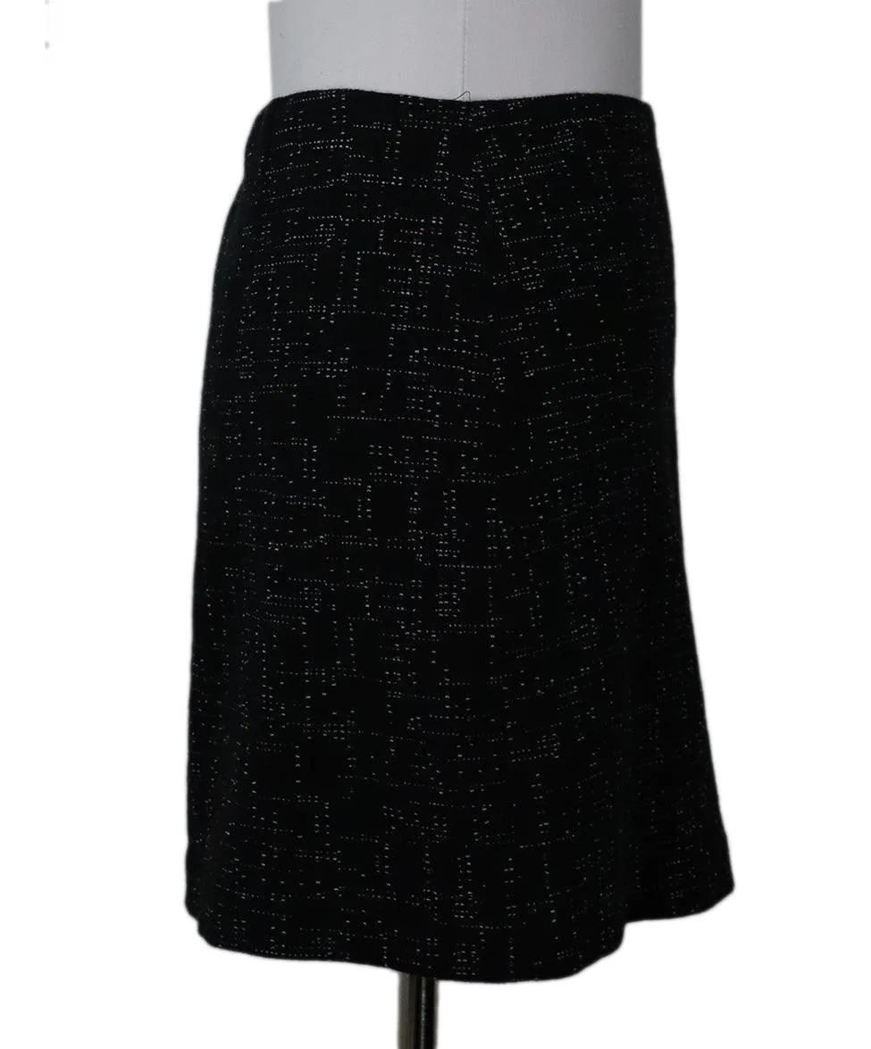 Theory B&W Cotton Mini Skirt sz 12
