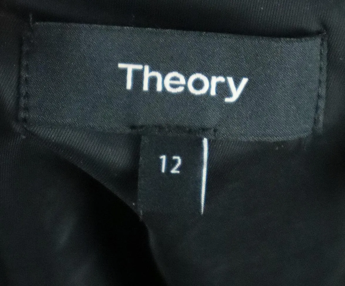 Theory B&W Cotton Mini Skirt sz 12