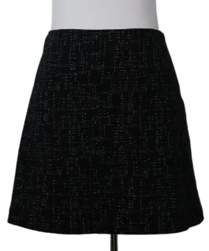 Theory B&W Cotton Mini Skirt sz 12